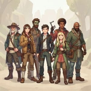 A variety of intersting charcters from a book